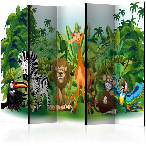  Paravan u 5 dijelova - Jungle Animals II [Room Dividers] 225x172 Slike