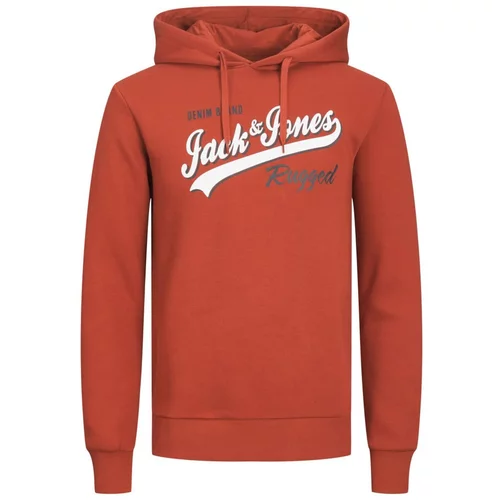 Jack & Jones Plus Majica oranžna / črna / bela