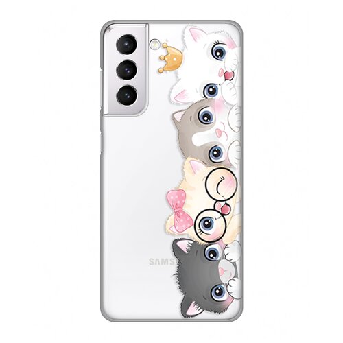 Torbica silikonska print skin za samsung G991B galaxy S21 cats Slike
