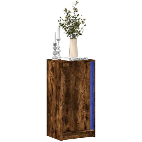 VidaXL Komoda s LED svjetlima boja hrasta 42,5 x 34 x 85 cm drvena Slike