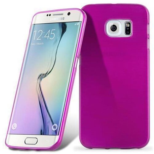 Cadorabo Ohi&amp;scaron;je, združljiv s Samsungom v Pink - za&amp;scaron;čitni pokrov iz fleksibilnega silikona TPU v bru&amp;scaron;enem dizajnu, (20569135) Slike