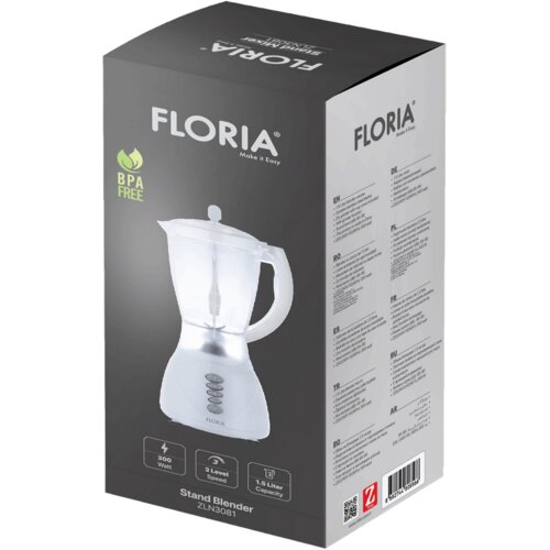 Floria blender, zapremina 1.5 lit, 300 W, bijela - ZLN3081 Slike