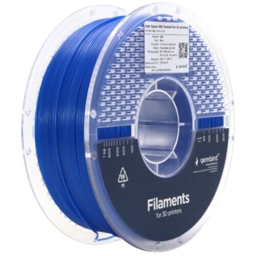 Gembird filament abs high speed 3DP-ABS1.75HY-01-B 1.75mm 1kg blue Slike
