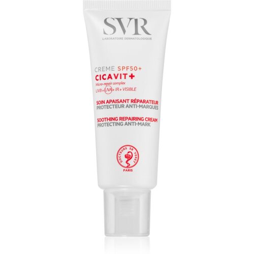 SVR Cicavit+ pomirjajoča in regeneracijska krema z visoko UV za&amp;scaron;čito SPF 50+ 40 ml Slike