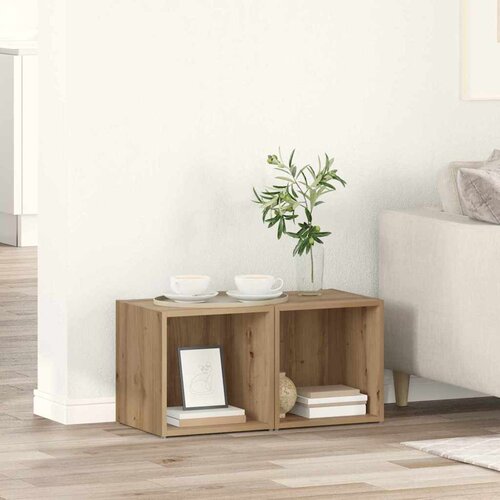  Set TV komoda Zidne 2 pcs Umjetnički hrast 37 x 35 x 37,5 cm Cijene