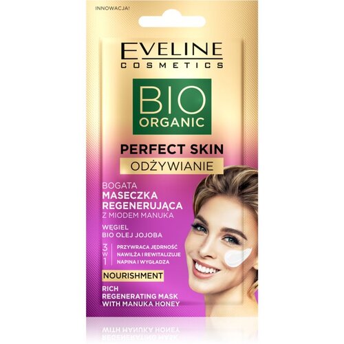 Eveline Cosmetics Perfect Skin Manuka Honey intenzivna regeneracijska maska z medom 8 ml Slike