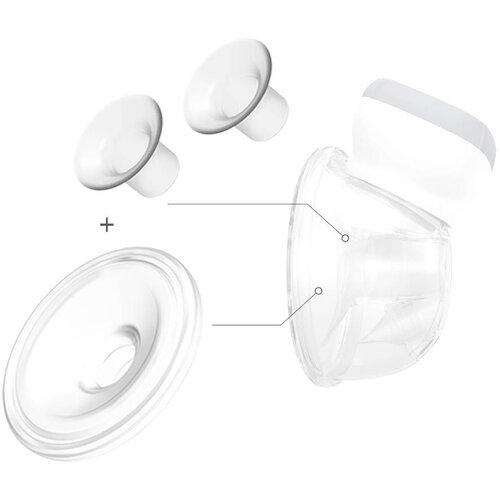 BabyOno komplet rezervnih delov za prsno črpalko Shelly 1000 KIT II – silikonski nastavek 28 mm in lijaka 24 mm ter 21 mm Cene