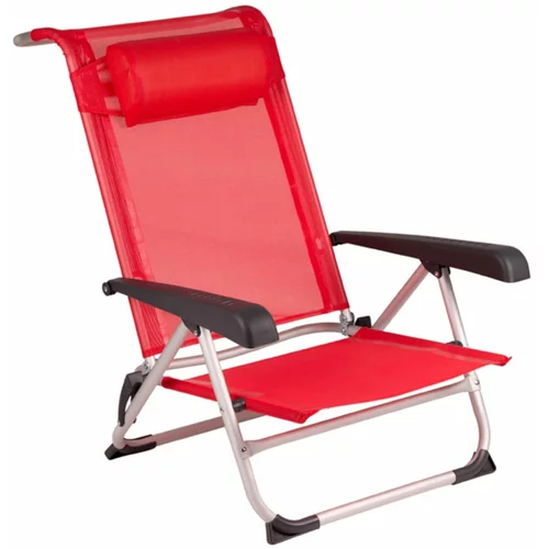 Bo-Camp Stol za na plažo aluminij rdeč 1204793, (21013040)