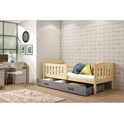  Krevet BMS Kubus + ladica 200x90 cm, PINE grafit Cene
