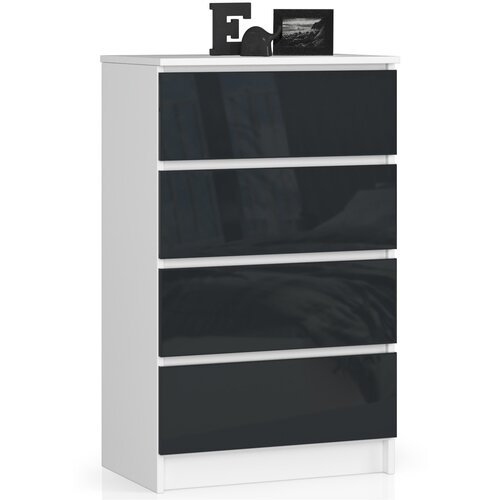 AKORD KOMODA K60 4SZ CLP GRAFITNI GLE&amp;Scaron;T, (21703110) Slike