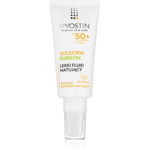 Iwostin Solecrin matirajoči fluid za mastno k aknam nagnjeno kožo SPF 50+ 40 ml Cene