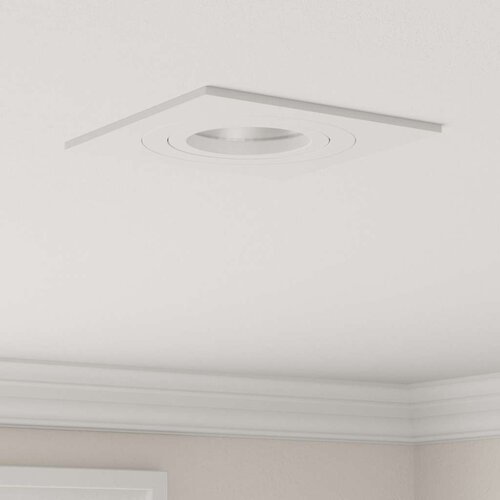 VidaXL ugradne svjetiljke 6 kom kvadratne GU10 bijela 91x91 mm Slike
