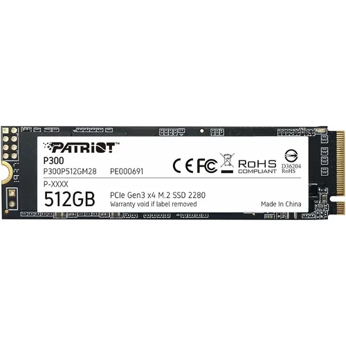 Patriot P300 512GB NVME SSD M.2 PCIE GEN 3 X4