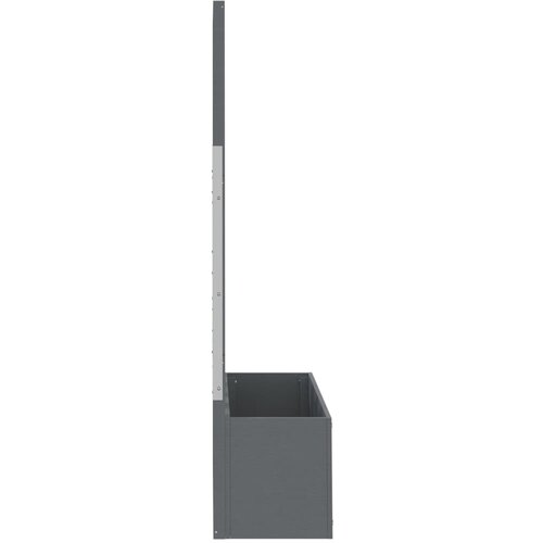  Sadilica s re&amp;scaron;etkom siva 65 x 33 x 135 cm WPC Slike