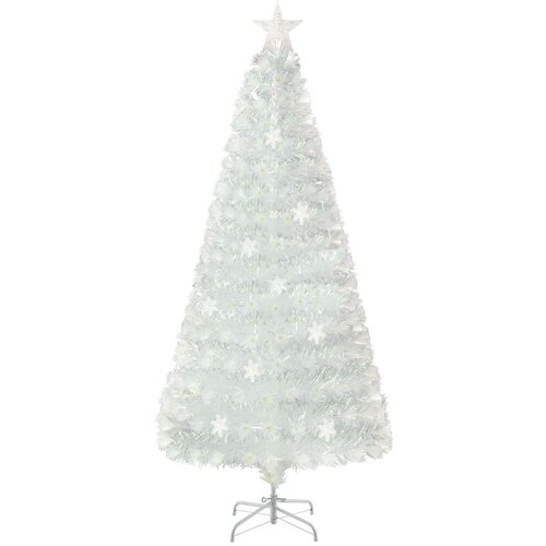 Costway Umetno božično drevo LED 180 cm belo, (5000038694) Cene