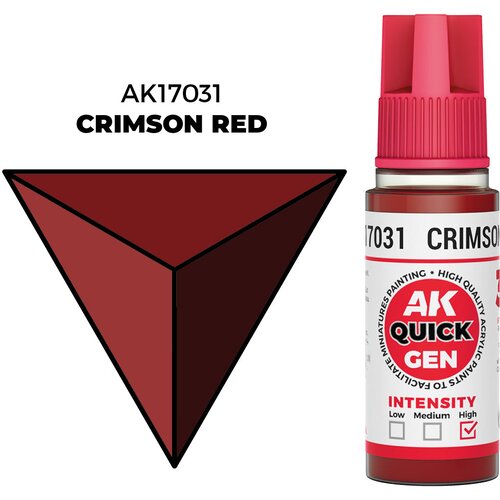 AK Interactive Crimson Red 18ml - Quick Gen Akrilna Boja AK17031 Slike