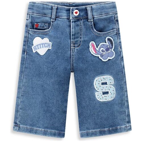 Original Marines hlače denim KH DFAV1456NF LILO &amp;amp; STITCH Ž plava 80 Slike