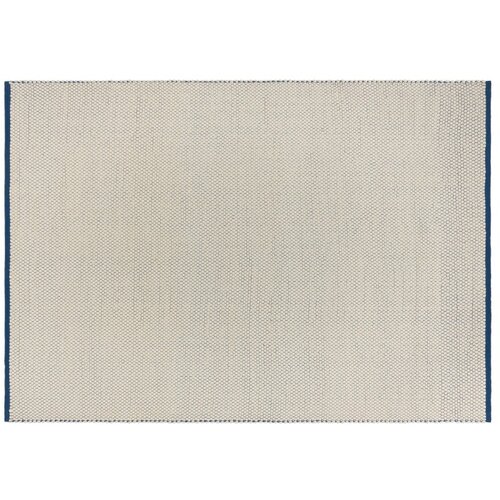noo.ma Plavi/bež ručno rađen vunen tepih 140x200 cm Lenu &ndash; Cijene