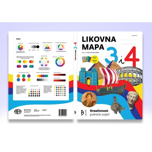 Alfa izdavačka kuća Likovna mapa s kolaž-papirom i raster-papirom 3 i 4 Slike