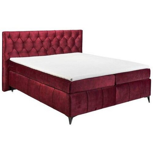 MID.YOU POSTELJA BOXSPRING 180 cm x 200 cm , tekstil, leseni material lila Cene