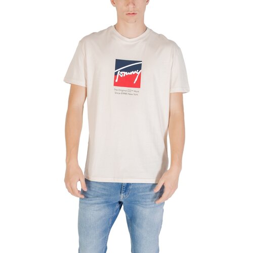 Tommy Hilfiger Polo majice dolgi rokavi TJM REG RWB DNA TEE DM0DM21940 Bež Slike