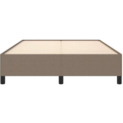 VidaXL okvir za krevet smeđesivi 140x200 cm od tkanine Slike