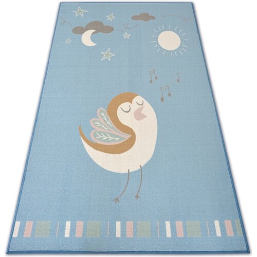 RugsX Preproge Otro&scaron;ka talna obloga LOKO Ptice modra proti 120x170 cm Modra Cene
