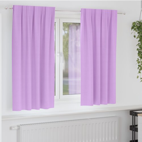 vidaXL Zavjese sa zavjesama 2 pcs Ljubičasta Poliester Cijene