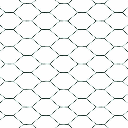  Heksagonalna ograda s stubom 25 x 0,6 m Čelik premazan PVC-om Slike