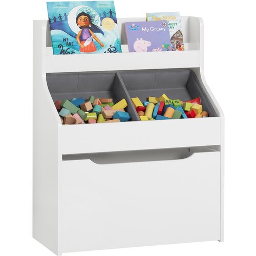 SoBuy knjižna omara za otroke v beli barvi v skandinavskem slogu, (20815192) Cene