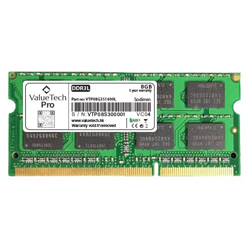 Valuetech Laptop memorija 8GB DDR3L SODIMM PRO low voltage Cene
