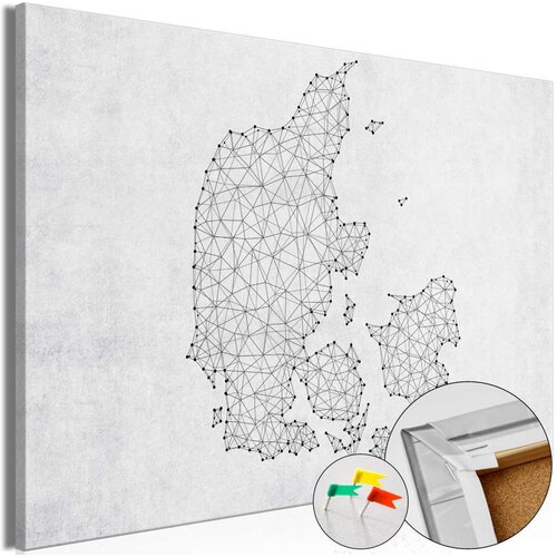  Slika na plutenoj podlozi - Geometric Land [Cork Map] 120x80 Cijene