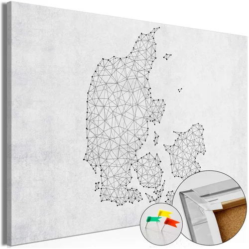  Slika na plutenoj podlozi - Geometric Land [Cork Map] 120x80