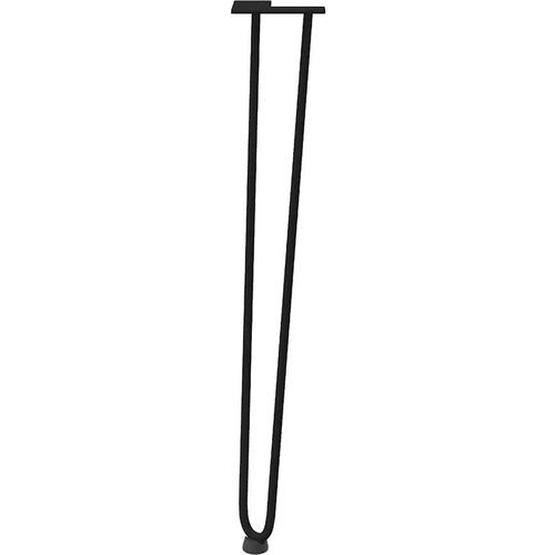 VidaXL Ukosnice noge za stol 4 kom crne 72 cm čvrstog čelik Slike