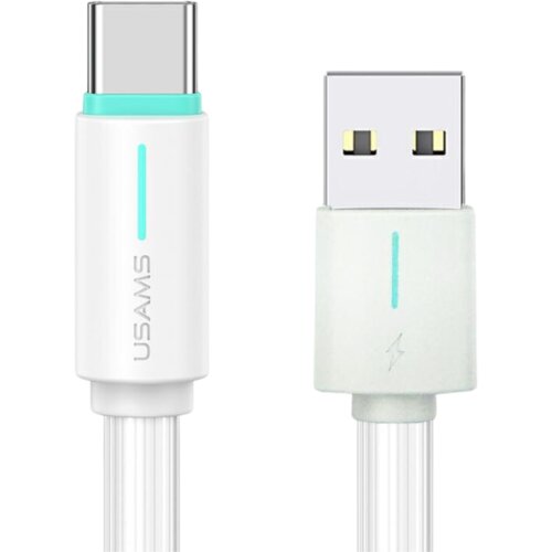 Usams USB-C KABEL 3A YU SERIES 1M USB-C NA USB-A BEL/BEL, (21980517) Cene