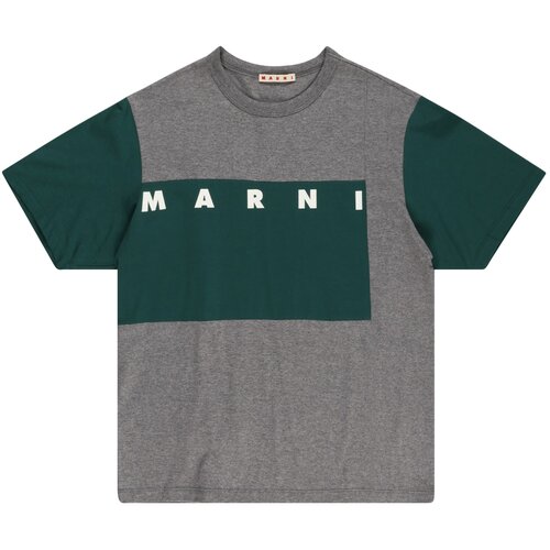 Marni Majica pegasto siva / temno zelena / bela Slike