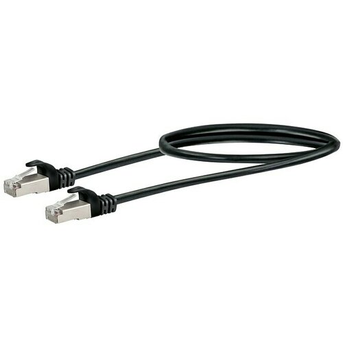 SCHWAIGER Mrežni kabel (CAT6, Duljina: 0,5 m, Crne boje, RJ45 utikač, Do 1 GBit/s) Cijene