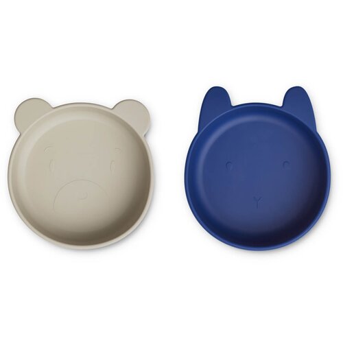 Liewood 2 dijelni set posudica od silikona vanessa mist/surf blue mix Cijene