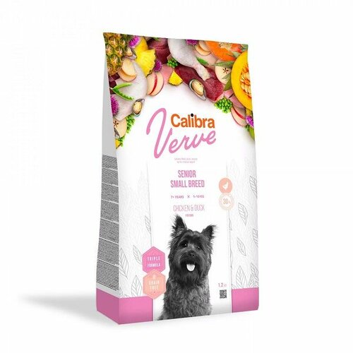 CALIBRA Dog Verve Grain Free Senior Small Piletina & Pačetina, hrana za pse 1,2kg Slike