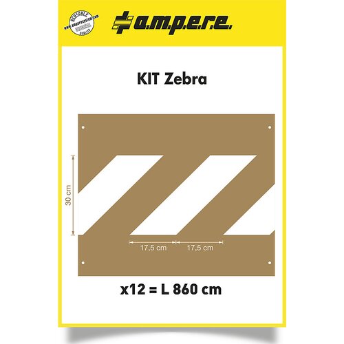 a.m.p.e.r.e Komplet šablon, za zebro, 12 šablon, karton Cene