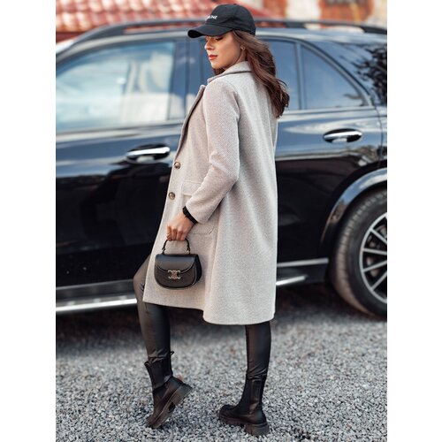 DStreet Płaszcz damski oversize MODELOVA długi brązowy Cene