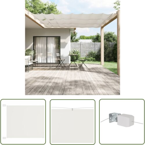  The Living Store Vertikalna markiza bela 100x800 cm tkanina oxford - Vertikalna Markiza, (21742981) Slike