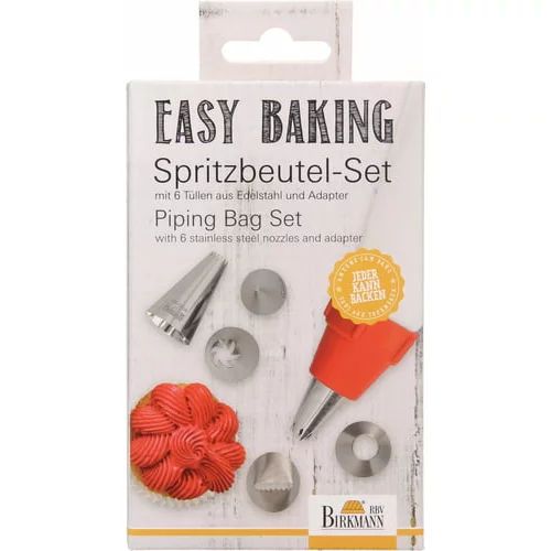 Birkmann Easy Baking - set vrečk in nastavkov za dekoriranje, 8 kosov