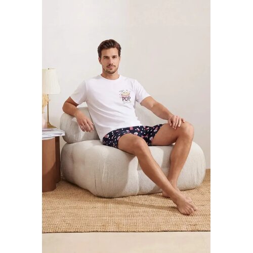Trendyol unisex set pidžama Tmnss26Pt00014, bela-bela Cene