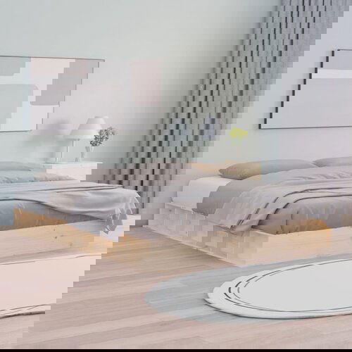 VidaXL Okvir za krevet od masivnog drva 180 x 200 cm 6FT veliki bračni Slike