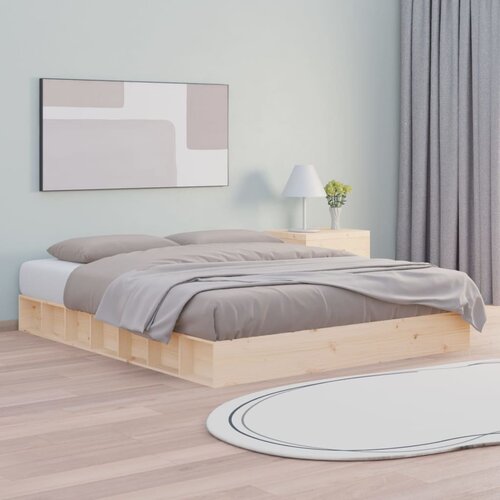 VidaXL Posteljni okvir 180x200 cm 6FT trden les Slike