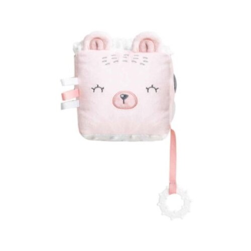 Kikka Boo Igračka pli&amp;scaron;ana kocka Bear with Me Pink ( KKB10394 ) Slike