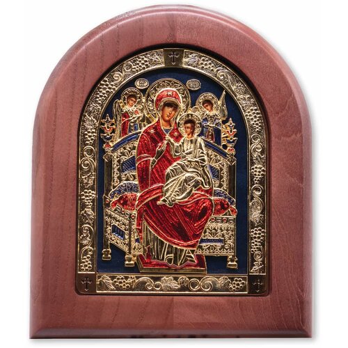  Ikona u drvetu Presveta Bogorodica Svecarica, 170x22x205mm Cene