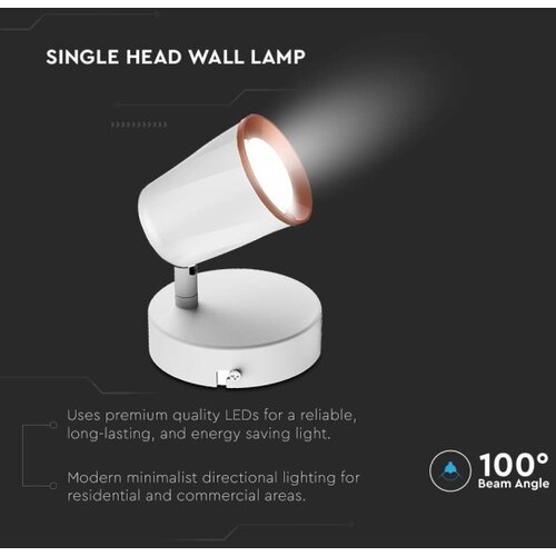  LED zidno spot svetlo LED/5W/230V 4000K bela Slike