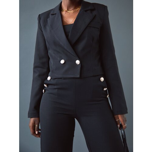 Fasardi Short elegant black jacket SFMY8826 Slike